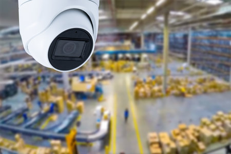 CCTV Camera in Industrial Setting